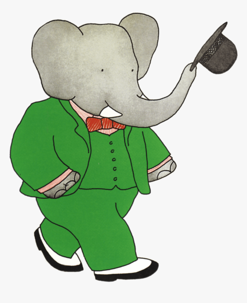 Babar The Elephant Taking Off Hat - Babar The Elephant, HD Png Download
