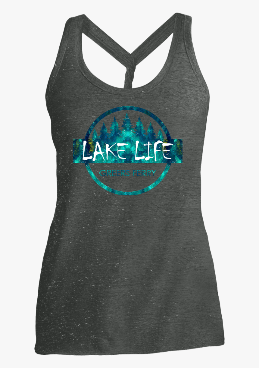 District Made Ladies Dm466 Cosmic Twist Back Tank, HD Png Download