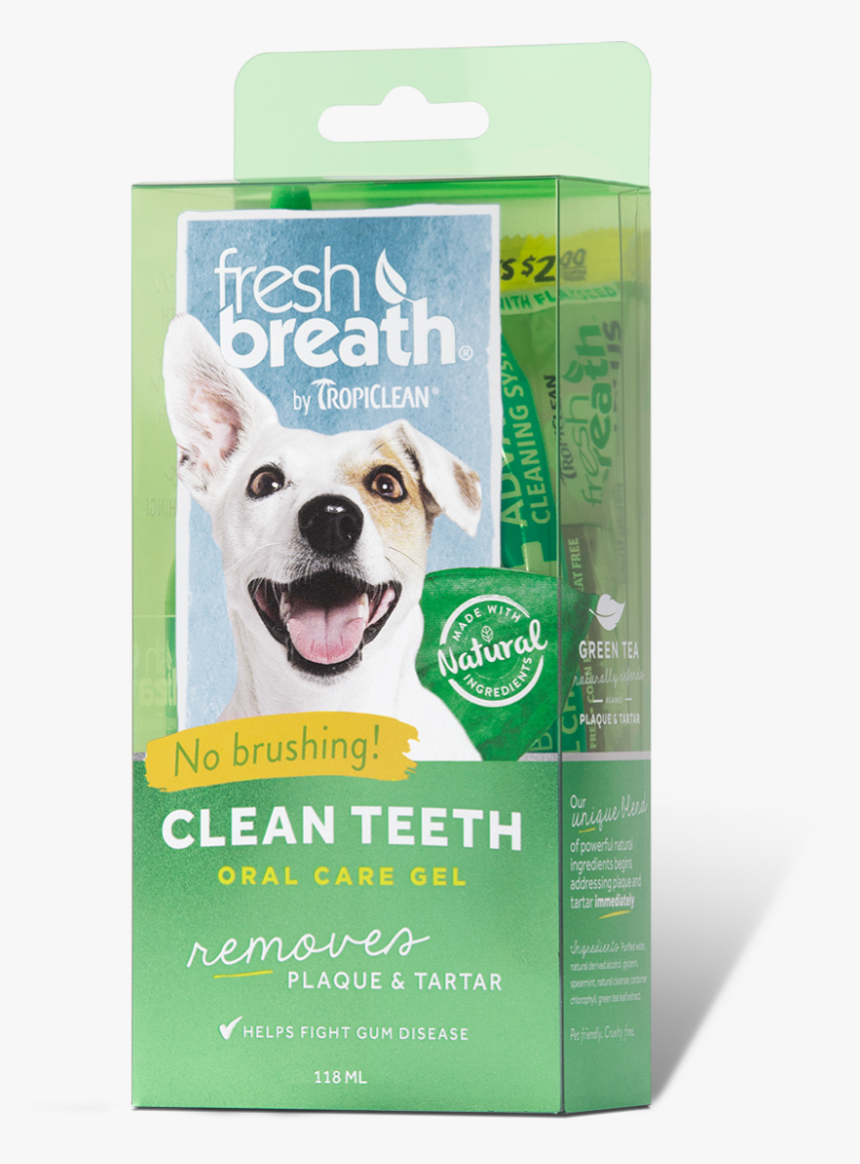 Fresh Breath By Tropiclean Clean Teeth Oral Care Gel, HD Png Download