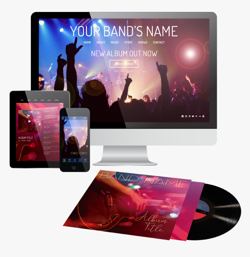 Band Comp Web Monty - Rockstar Bg, HD Png Download