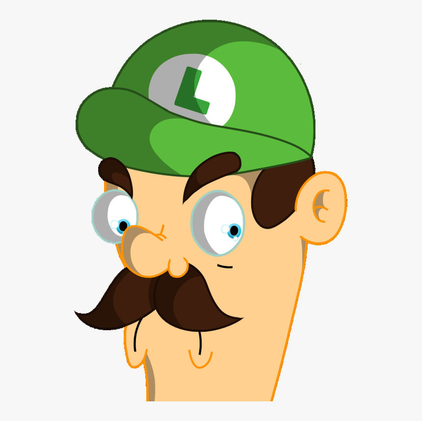 Luigi Death Stare Side Art - Luigi Death Stare Png, Transparent Png