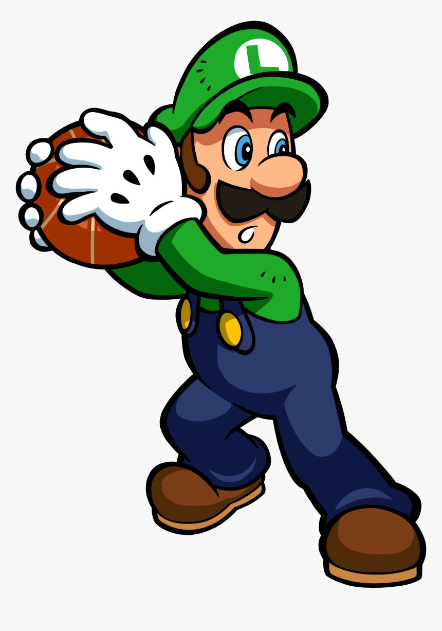 Luigi Hoops - Mario Hoops 3 On 3 Luigi, HD Png Download