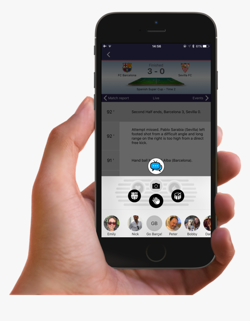 Hand Phone Facebook Png, Transparent Png