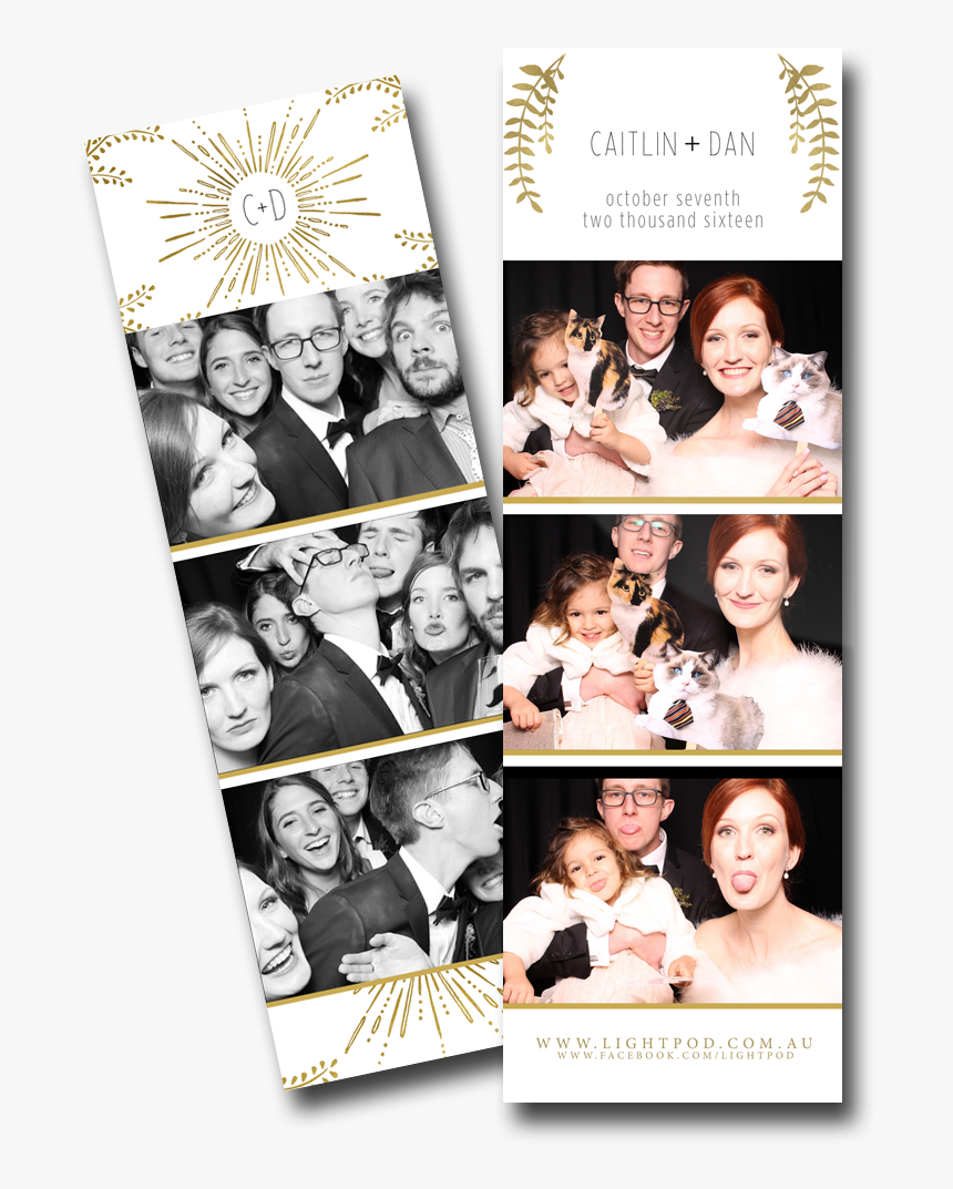 Transparent Gold Strip Png - Gold Photo Booth Strip, Png Download