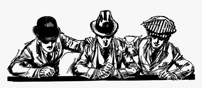 Banner, Down, Faces, Hat, Head, Man, Men, Three - Three Man, HD Png Download