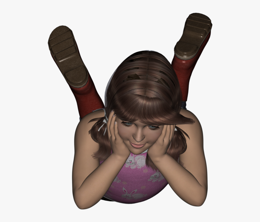 Thumb Image - Laying Down Girl Png, Transparent Png
