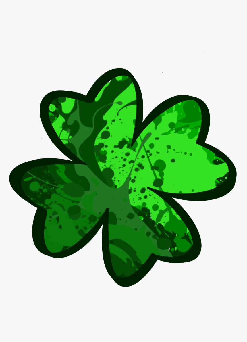 #stpatricksday #patricks #green #lucky #clover #4leafclover - Rainbow Colorful Flower Png, Transparent Png