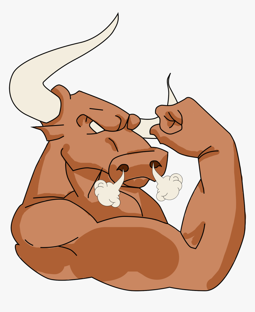 Transparent Cow - Pig With Biceps Animated, HD Png Download