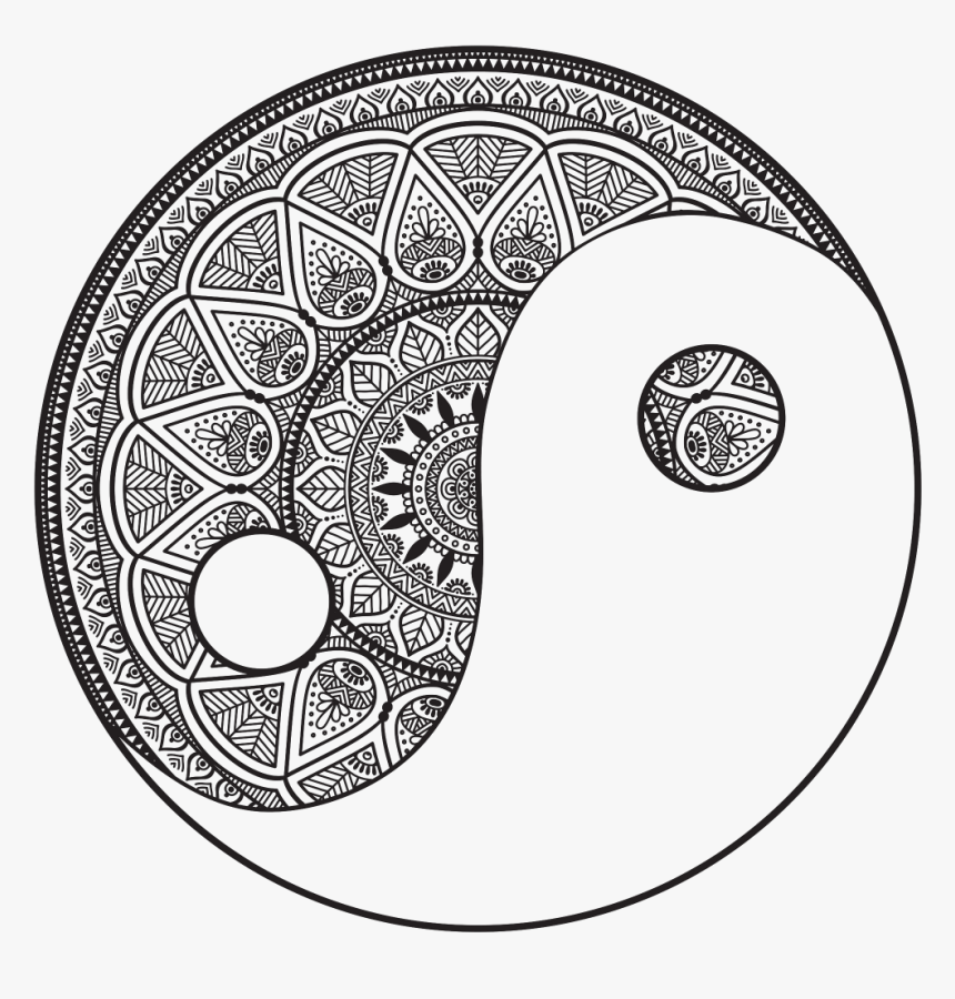 Yin And Yang Png Download Image - Mandala Art Yin Yang, Transparent Png