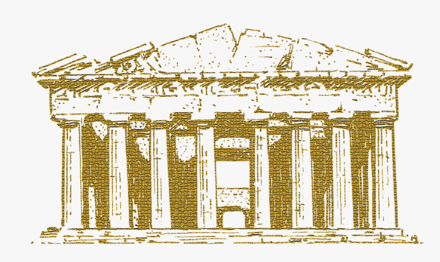 Pantheon, Greek, Beige - Parthenon Curved, HD Png Download
