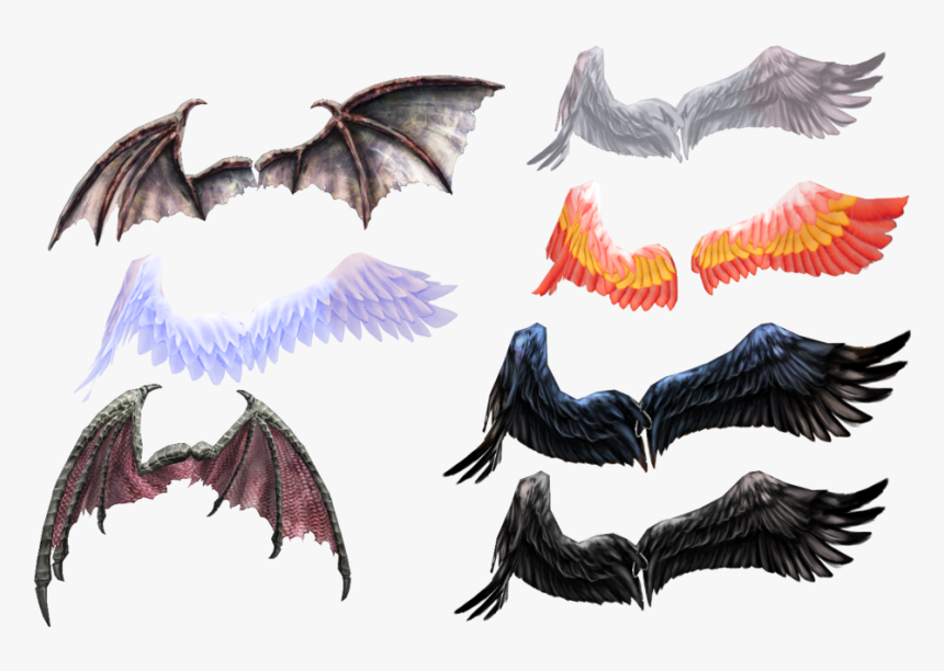 Wing Pack From Ginjishi
picture Source And Download - Mmd Wings, HD Png Download
