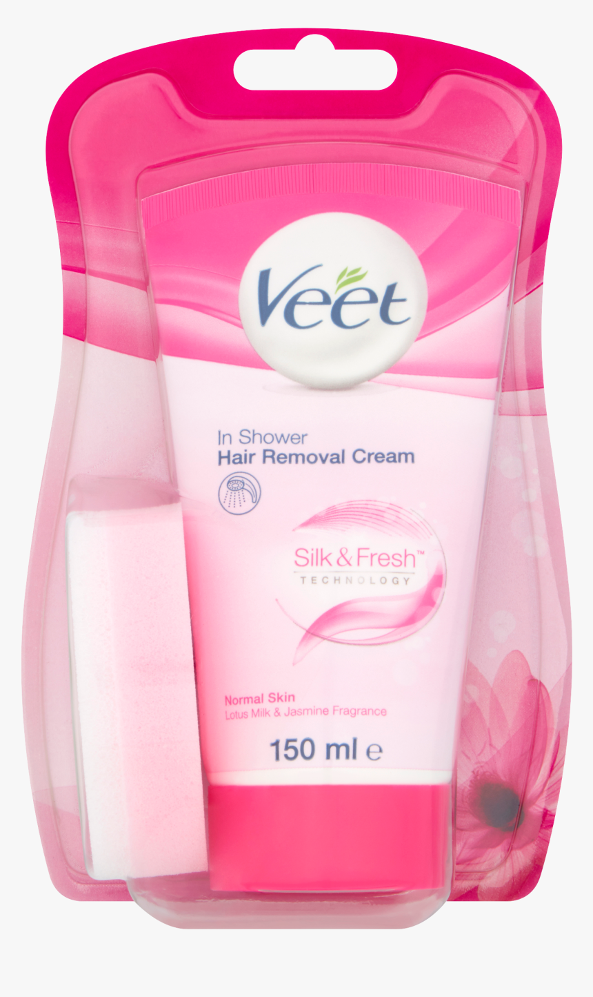 Transparent Body Hair Png - Veet In Shower Hair Removal Cream, Png Download