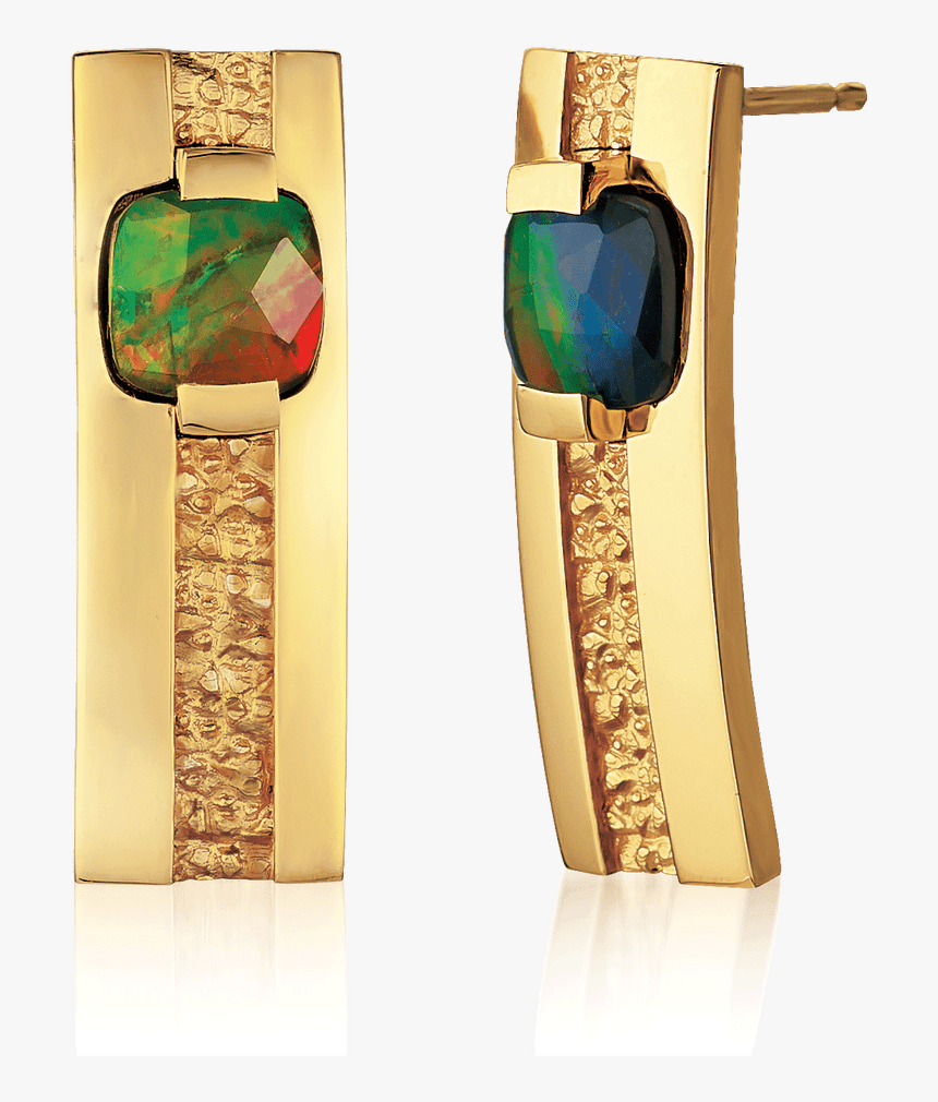 Lines Of Symmetry 14k Yellow Gold Earrings By Korite - Earrings, HD Png Download