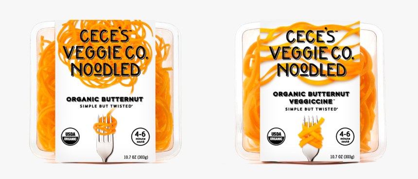 Organic Butternut Squash Spirals - Butternut Squash Noodles Sprouts, HD Png Download