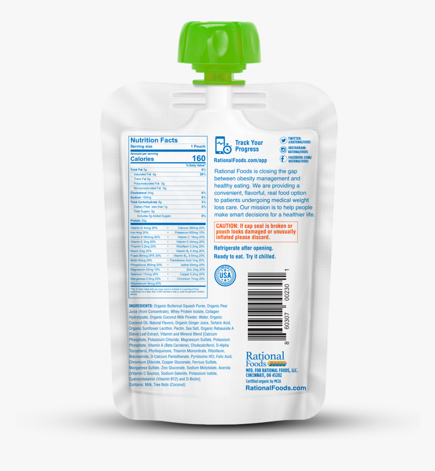 Butternut Squash, Pear & Ginger - Plastic Bottle, HD Png Download