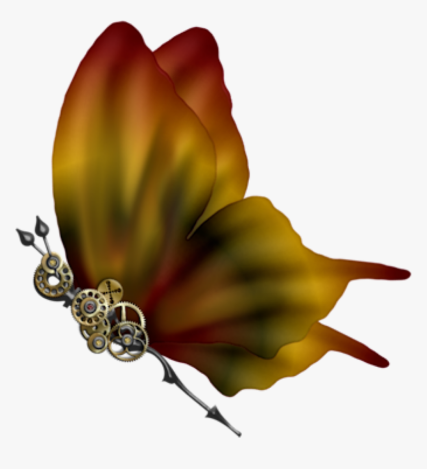 Transparent Steampunk Butterfly Png - Butterfly, Png Download