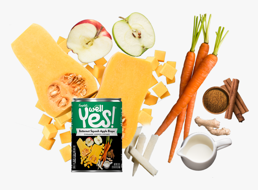 Well Yes Butternut Squash Apple Bisque - Diet Food, HD Png Download
