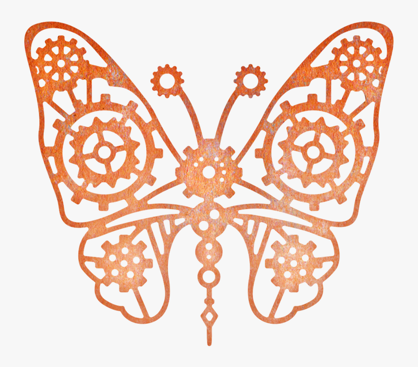 Cheery Lynn Dies - Steampunk Simple Butterflies Art, HD Png Download