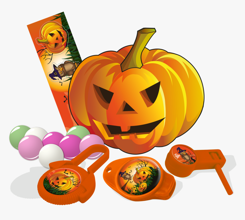 Halloween Piece Bip Toy Ⓒ - Halloween Pumpkin Png Candy, Transparent Png
