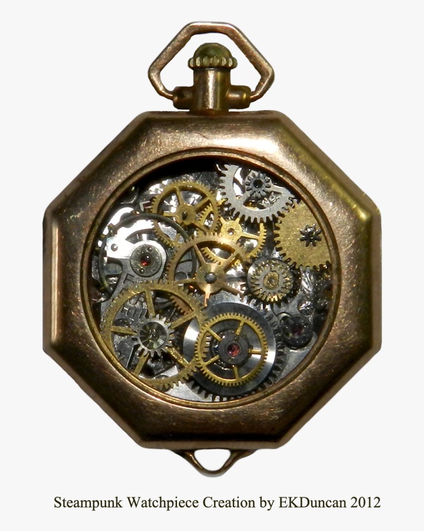 Ladies Steampunk Timepiece From Vintage Parts By Eveyd - Steampunk, HD Png Download
