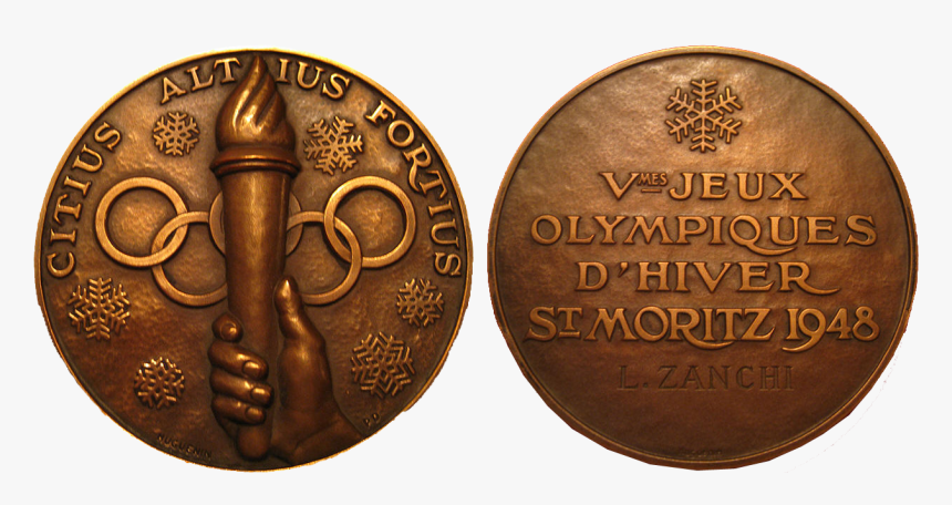 Moritz Winter Winner S Medal, 1948 St - Citius Altius Fortius Olympic Motto, HD Png Download