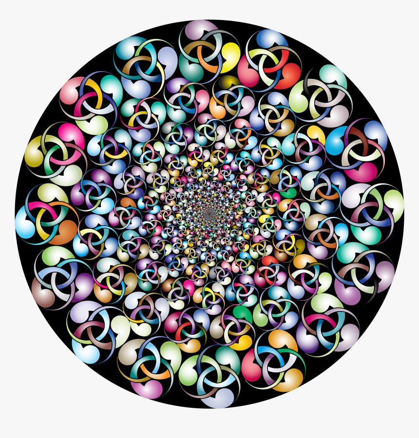 Triangle Triskell Vortex Prismatic With Background - Circle, HD Png Download