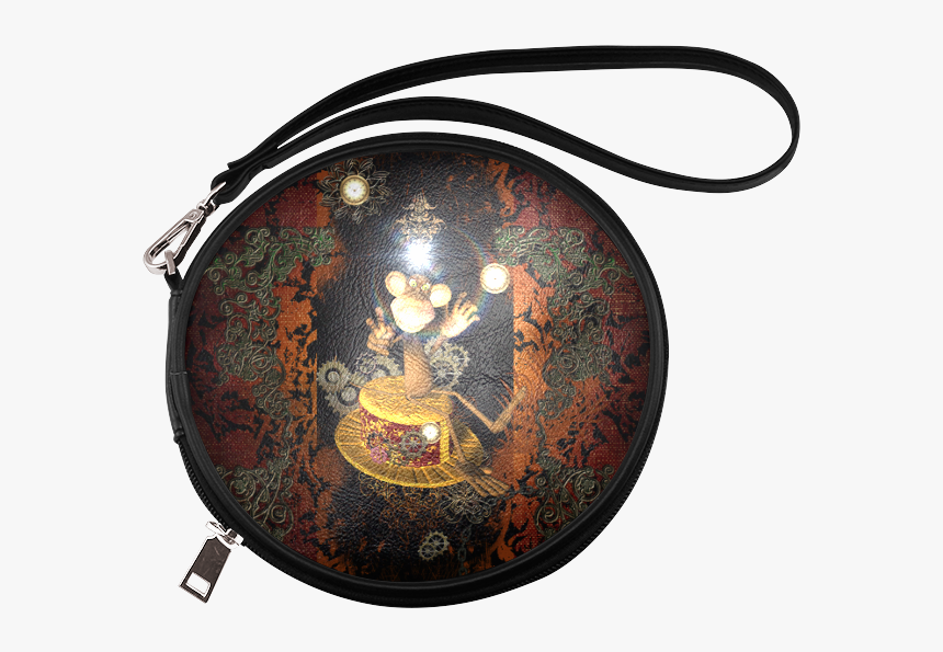 Steampunk, Funny Monkey Round Makeup Bag - Bag, HD Png Download