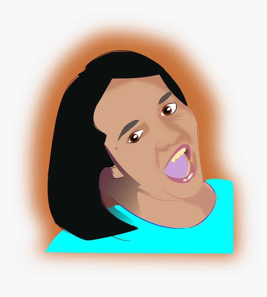 Girl Expression Face Free Photo - Clip Art, HD Png Download