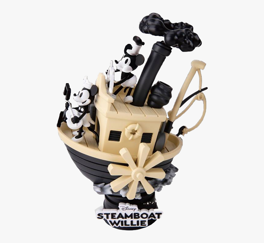 Beast Kingdom Toys Steamboat Willie Diorama Toyslife - Steamboat Willie Popcorn Bucket, HD Png Download