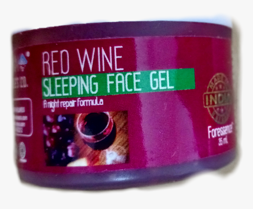 Nature's Co Red Wine Sleeping Face Gel, HD Png Download