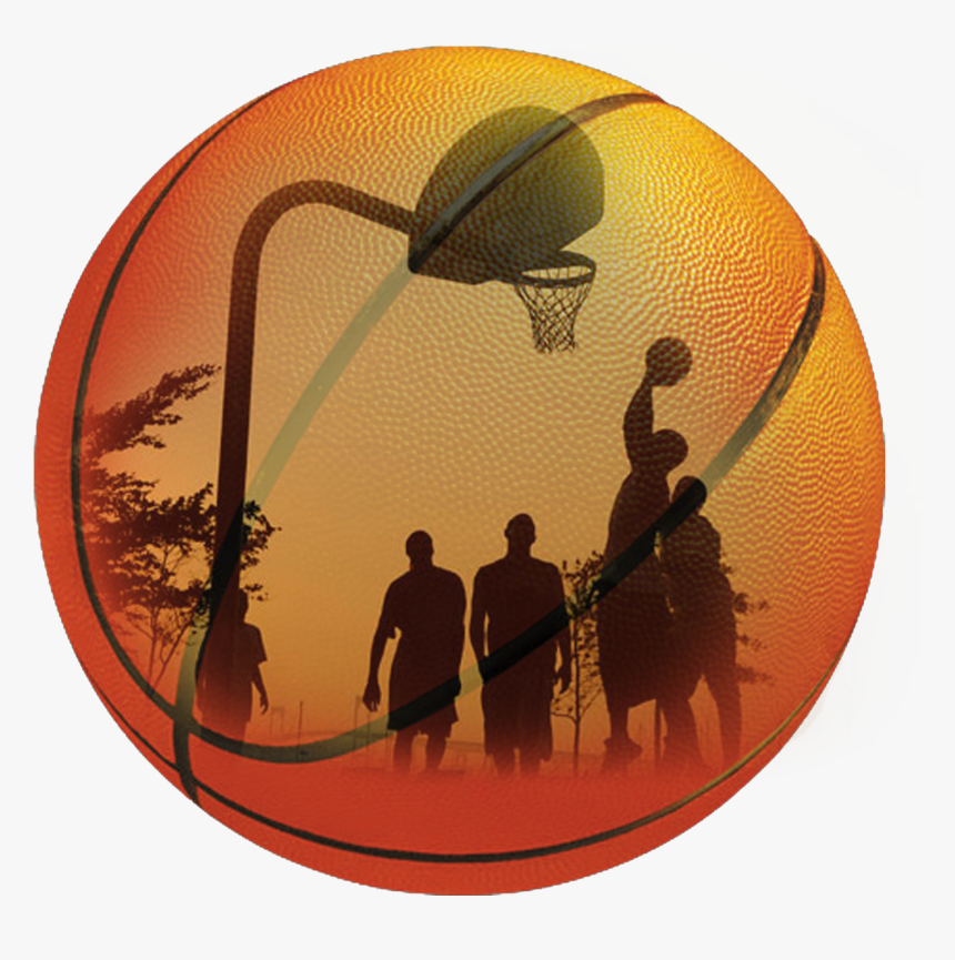 Transparent Basketball Going Through Net Clipart - Basketball Png, Png Download