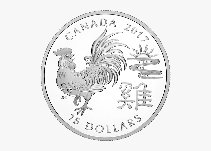 Canadian Mint Rooster Coin, HD Png Download