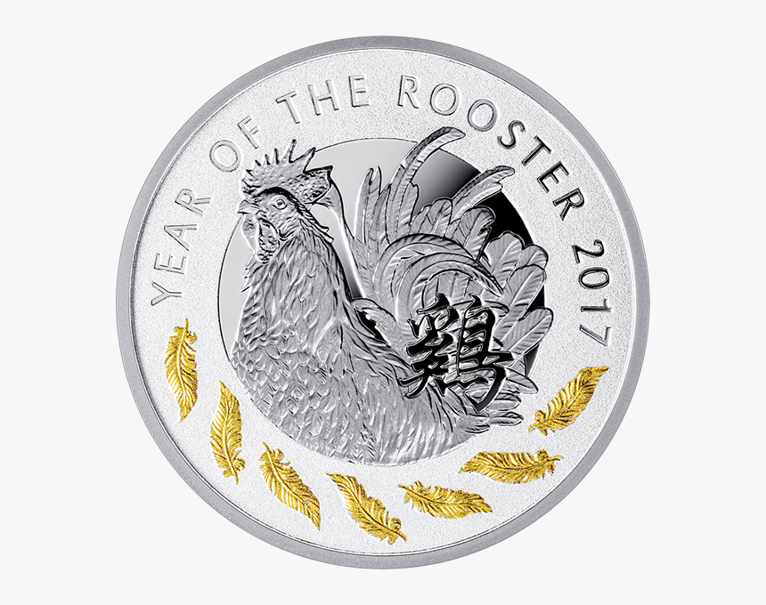 Niue 2017 1$ Lunar Year Of The Rooster - Година На Петела Монета, HD Png Download