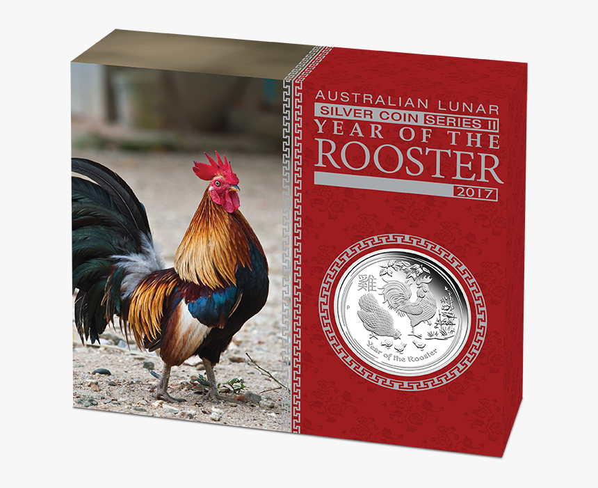 Year Of The Rooster - 2017 Gold Lunar Coin, HD Png Download