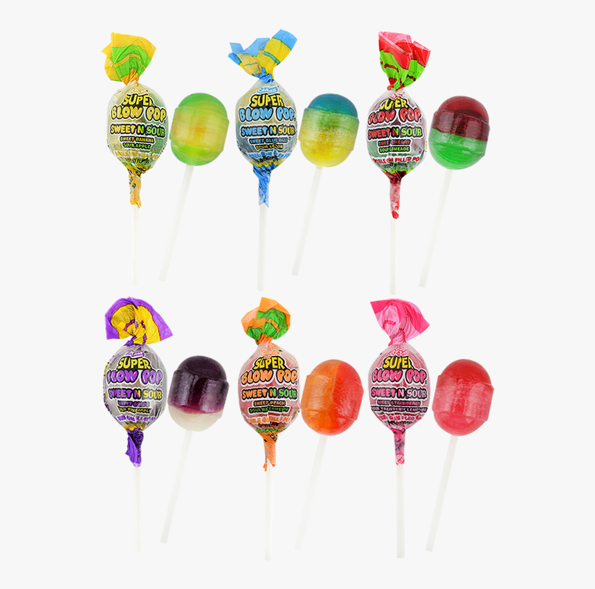 Transparent Gumball Machine Clipart - Super Blow Pop Sweet And Sour, HD Png Download