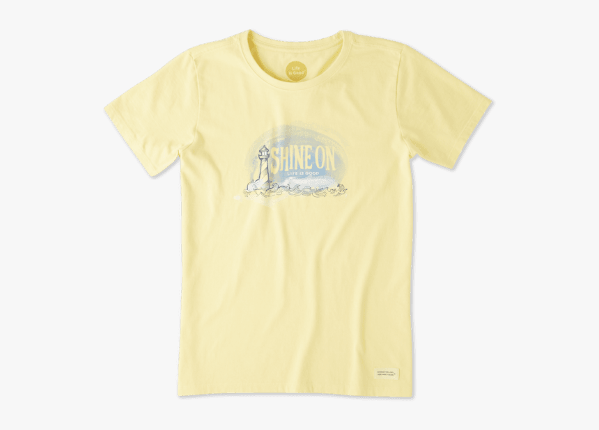 Women S Shine On Light House Crusher Tee - Active Shirt, HD Png Download