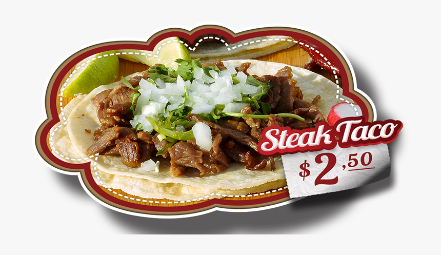 Transparent Tacos Mexicanos Png - Tacos De Bistec Png, Png Download
