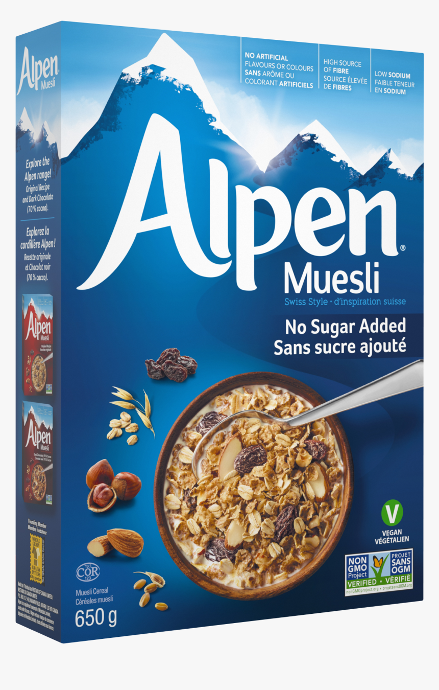 Alpen Muesli No Sugar Added, HD Png Download