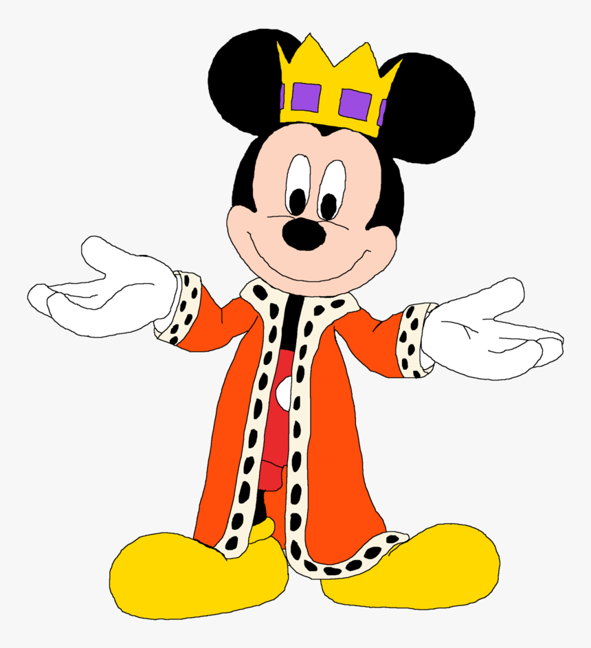 Mickey Mouse With Crown, HD Png Download