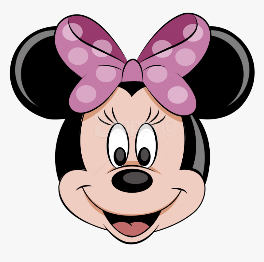 Mouse Free Images - Minnie Mouse With Pink Bow, HD Png Download
