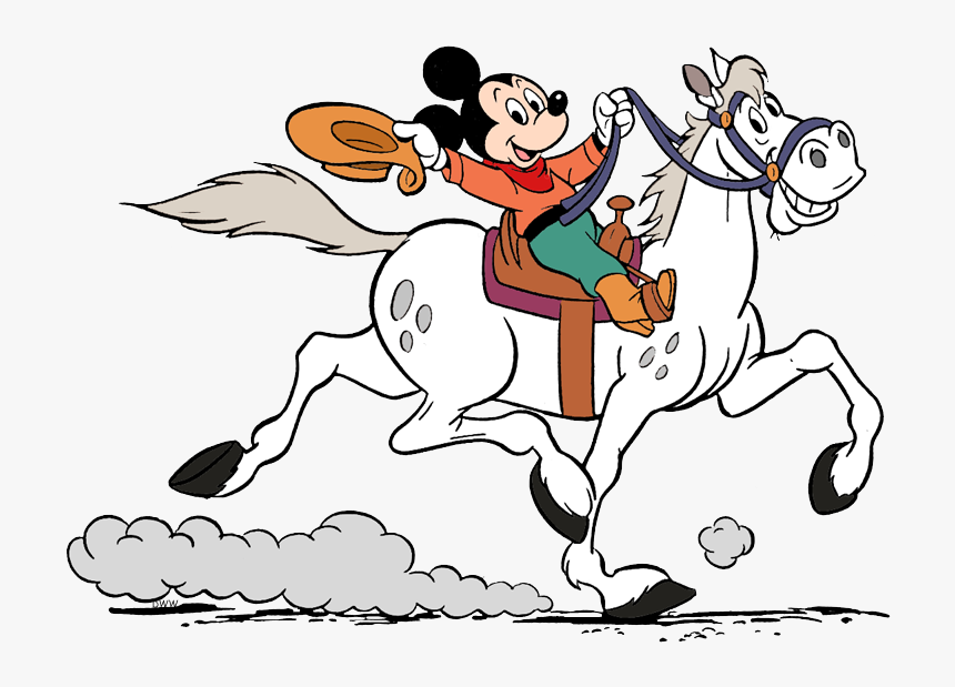 Mickey Mouse And The Horse, HD Png Download