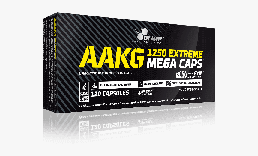 Aakg 1250 Extreme Mega Caps - Olimp Glutamine Mega Caps 1400, HD Png Download