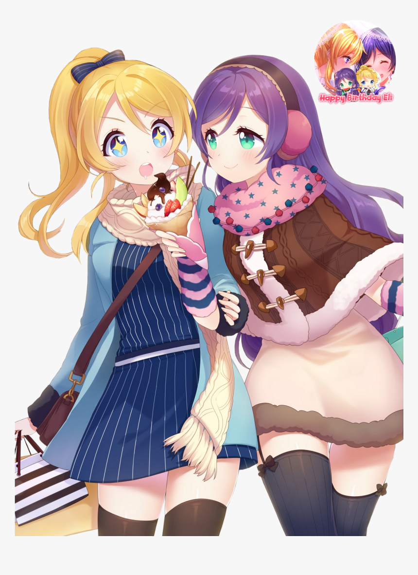 #ken Renders #ken Renders Happy Birthday Eli Ayase - Cartoon, HD Png Download