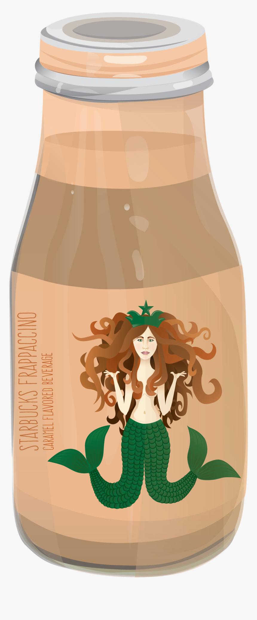 Drink Vector Starbucks - Glass Bottle, HD Png Download