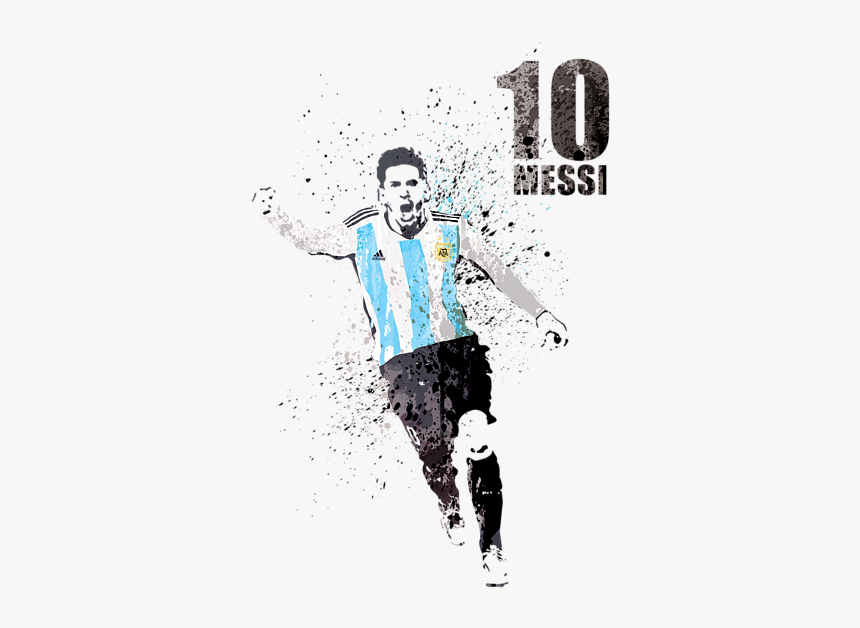 Messi Argentina Art, HD Png Download