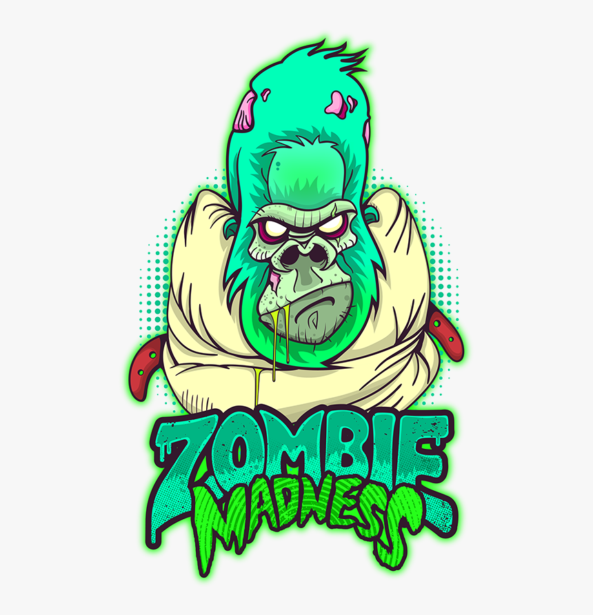 Madness On Behance Art - Zombie Madness, HD Png Download