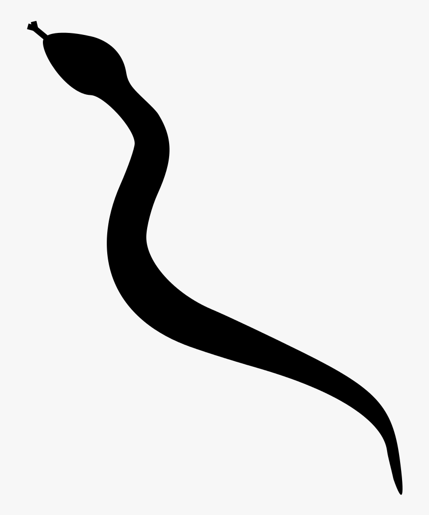 Snake Clipart Silhouette - Long Snake Silhouette, HD Png Download