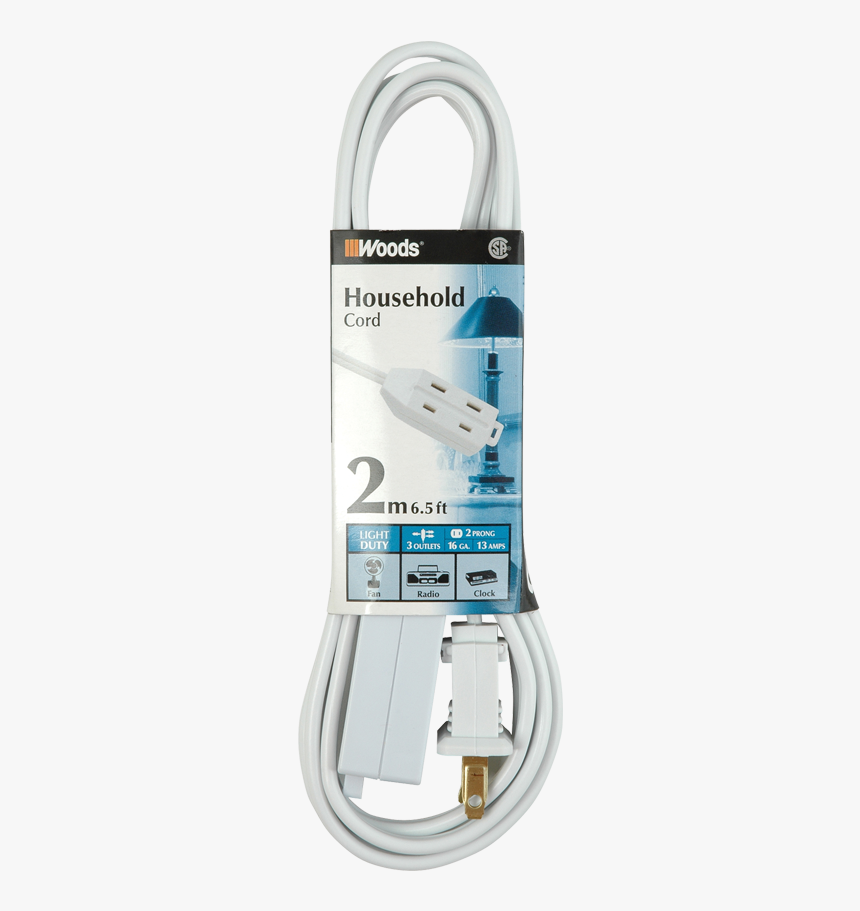 Product Image 74465 
							title Woods® Indoor Extension - Usb Cable, HD Png Download