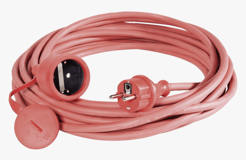 Pink Eu Extension Cord - Extension Cord Png, Transparent Png