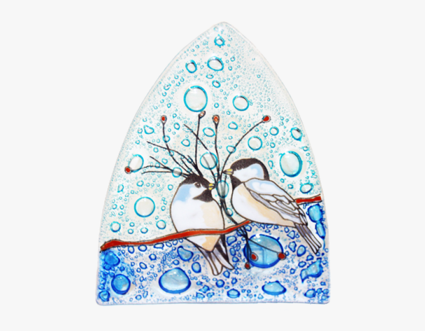 Chickadee Fused Glass Night Light - Jay, HD Png Download
